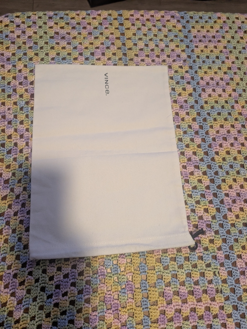Vince White Dust‎ Bag with Minimal Logo